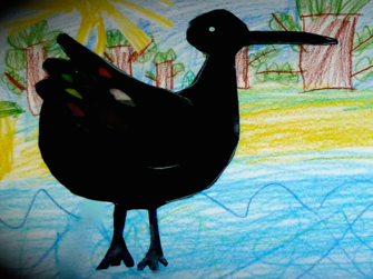 'theakrino'-Schattenfigur in Aktion